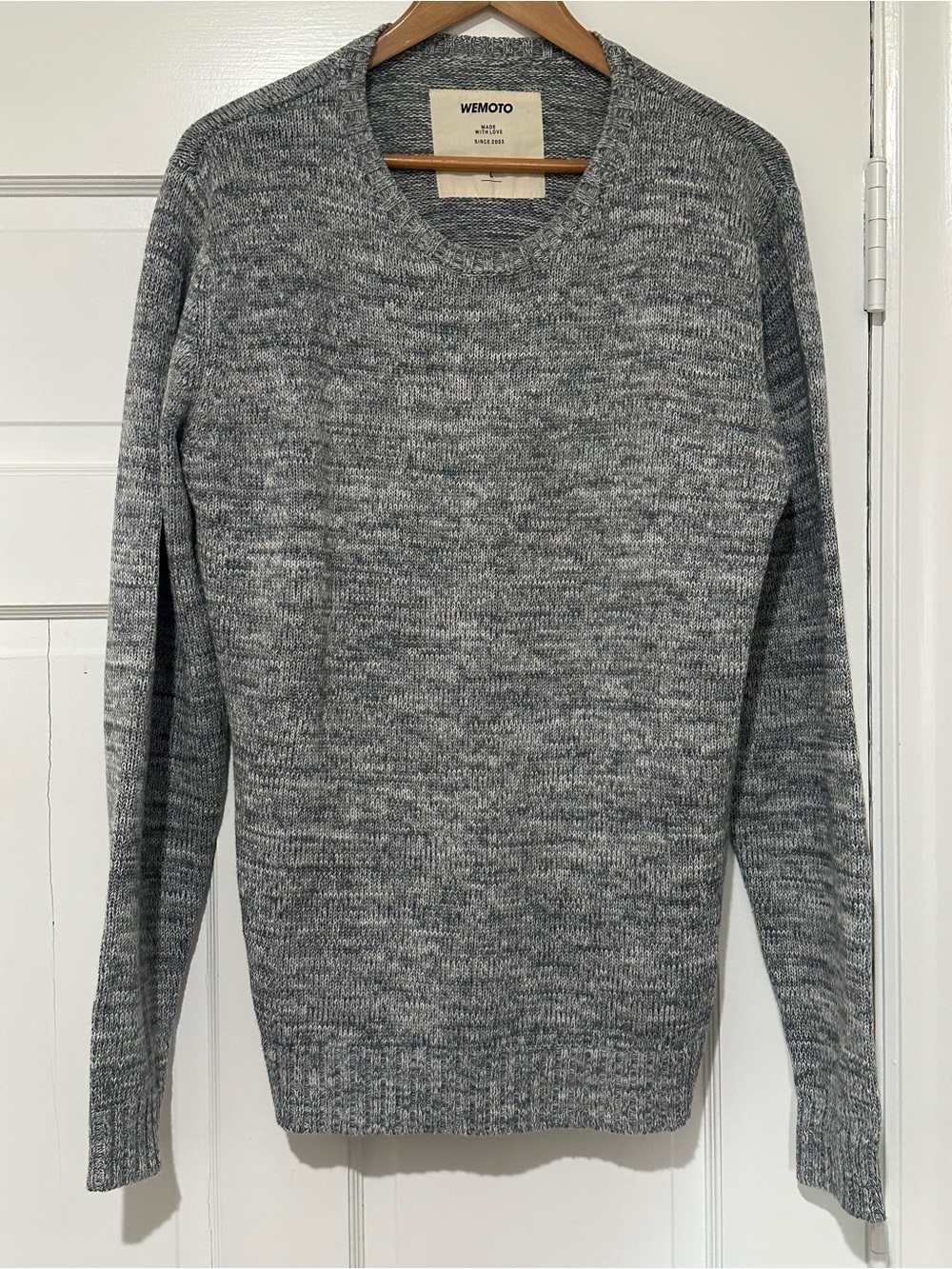 Men's Grey Marled Crewneck Sweater